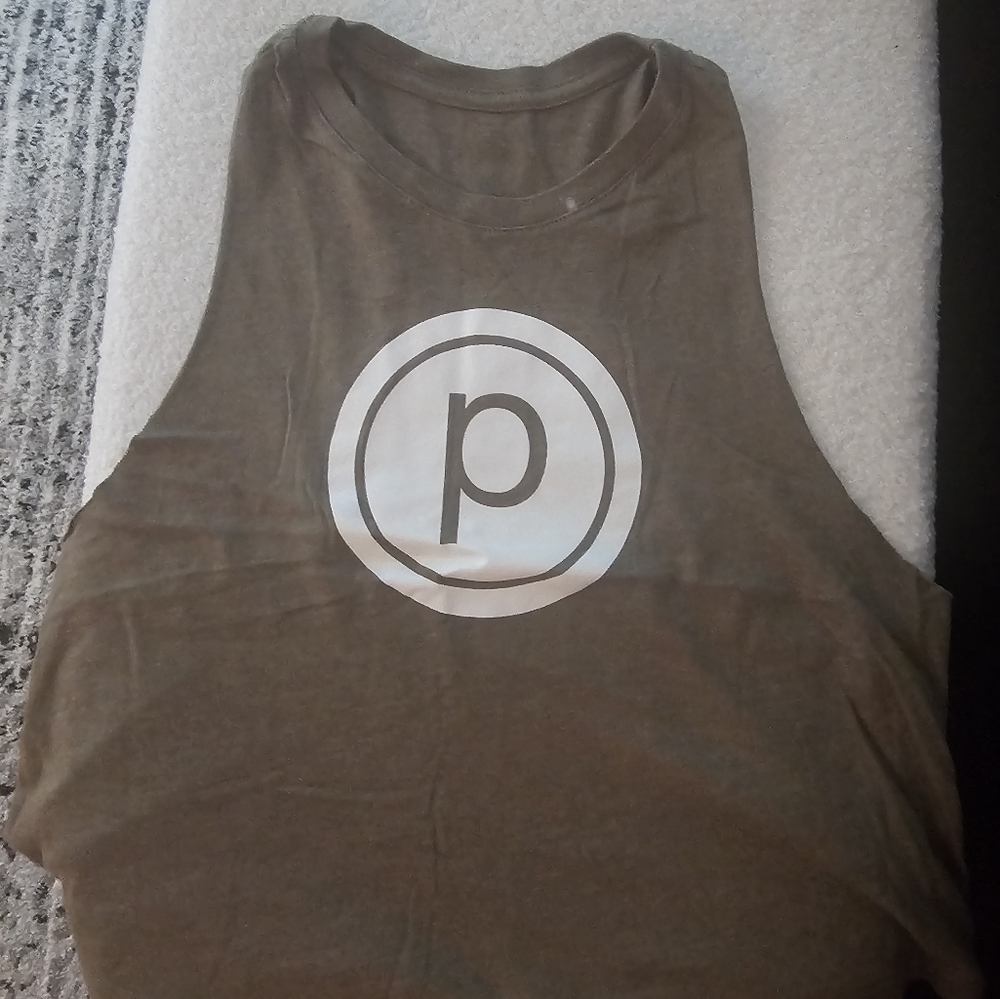 Pure Barre Green Tank Top with White Logo